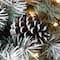 2ft. Pre-Lit Snowy Glacier Pine Artificial Christmas Tree, Warm White LED Lights